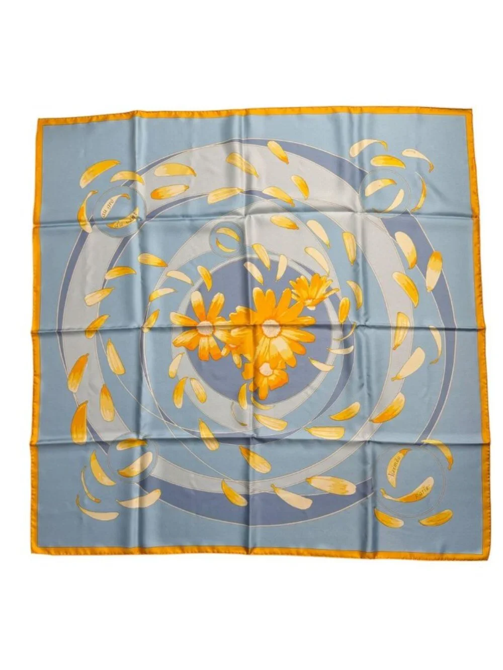Hermes Carre 90 Leave It to the Wind Ribal Chain Ko Silk Scarf